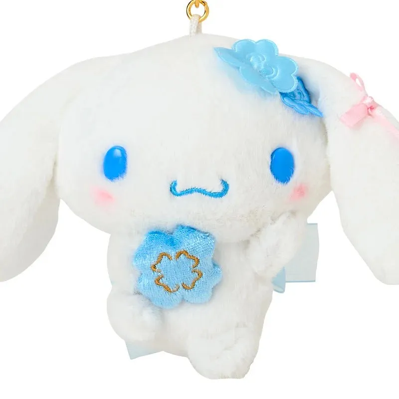 Hello Kitty Blue Clover Cinnamoroll plysj nøkkelring med kløverlås