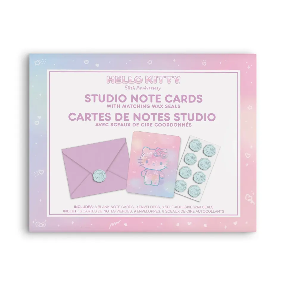 Hello Kitty x Studio Oh! 50th Anniversary kortsett 25 deler holografisk