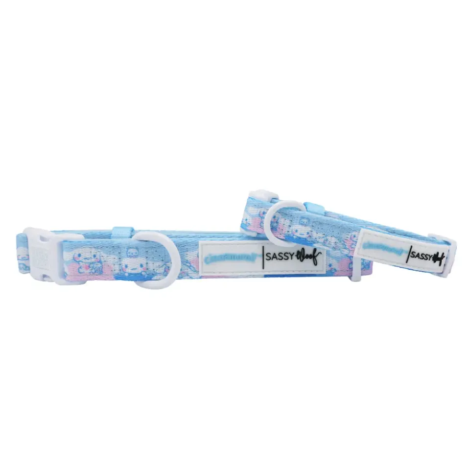 Hello Kitty Cinnamoroll x Sassy Woof Dog Collar hundehalsbånd Clouds