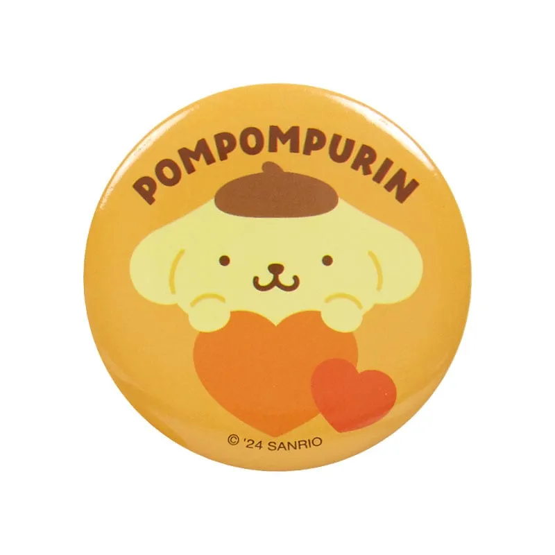 Hello Kitty Big Heart Series Pompompurin Mini Pouch and Pin Set liten veske med pin