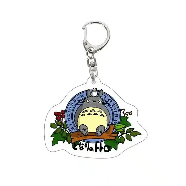Neo Tokyo My Neighbor Totoro Totoro Sitting w/Background akrylnøkkelring