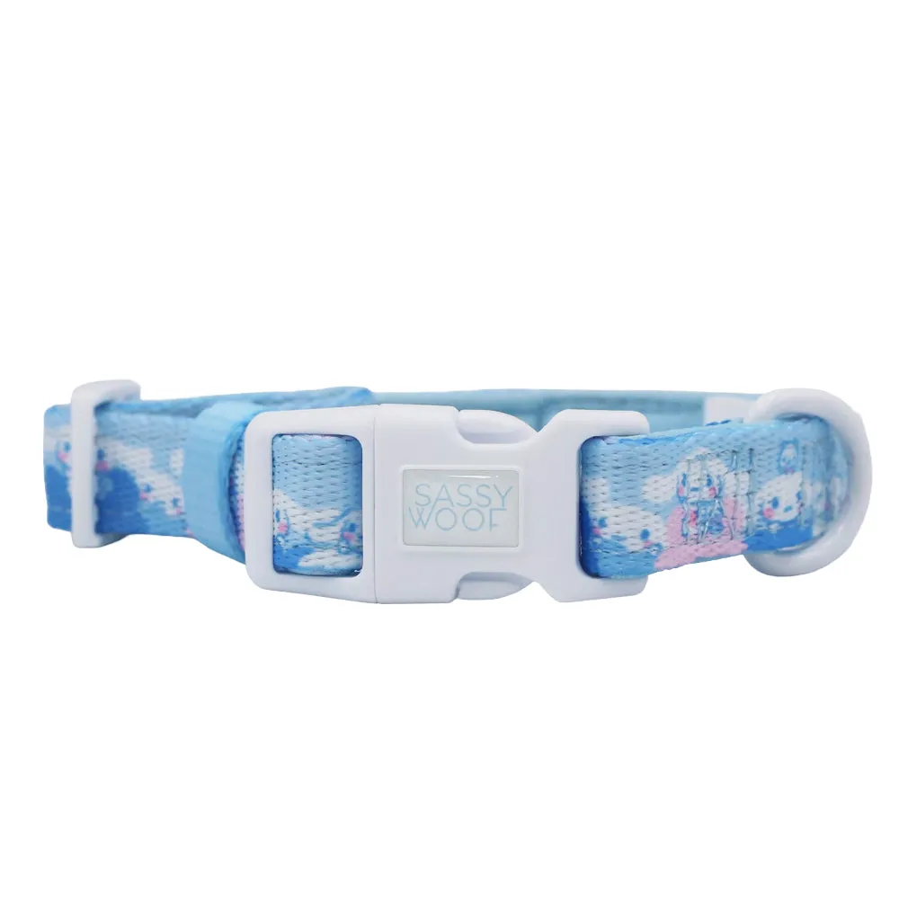 Hello Kitty Cinnamoroll x Sassy Woof Dog Collar hundehalsbånd Clouds