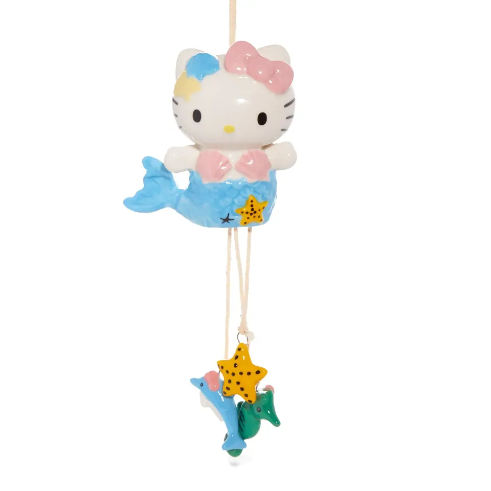 Hello Kitty Mermaid Wind Chime keramisk vindspill håndmalt