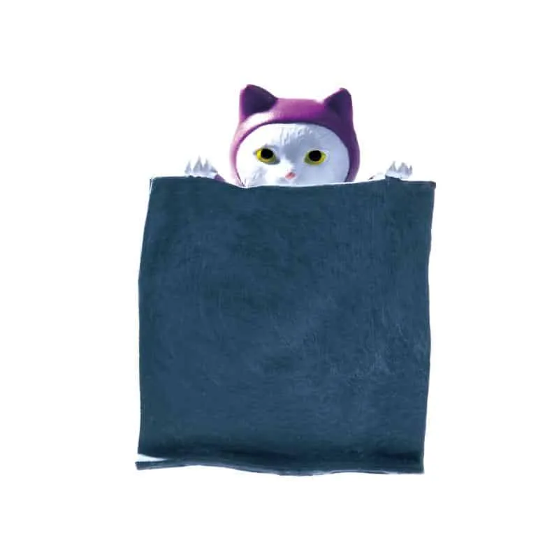 Ninja Cat blind box-figur 5 cm PVC