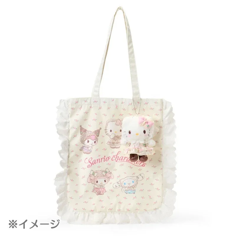 Hello Kitty Sanrio Characters Forest Lace Series tote bag pastell