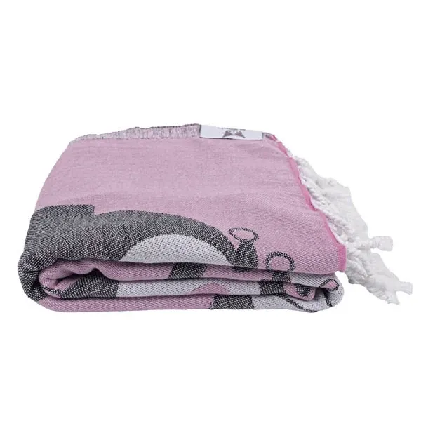 Kuromi x Sand Cloud Beach Towel Cheeky strandhåndkle rosa økologisk bomull