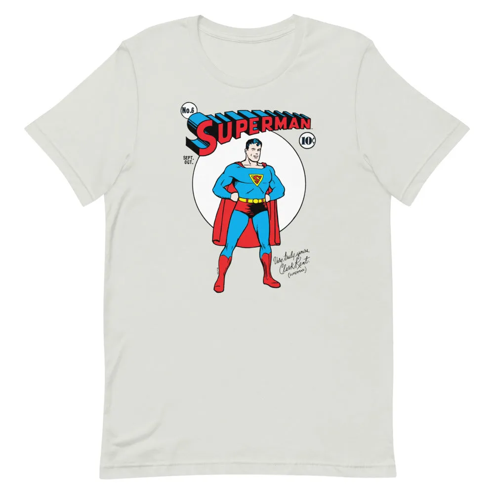 Batman Superman Very Truly Yours T-shirt t-skjorte Ocean Blue