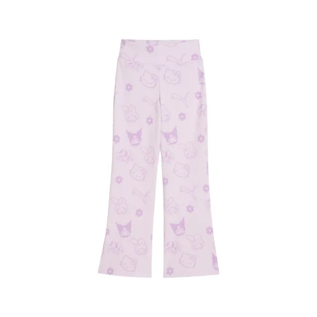 Hello Kitty and Friends x PUMA Kids Ribbed Flared Leggings 3T Lilac Frost
