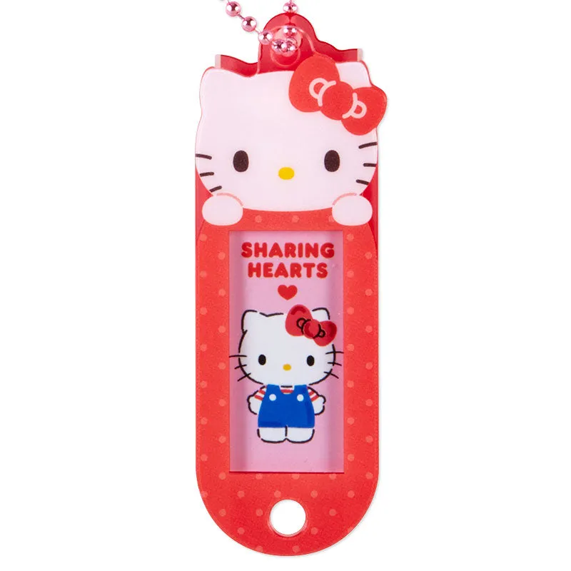 Hello Kitty Customizable Mascot Bag Charm nøkkelring med bildevindu