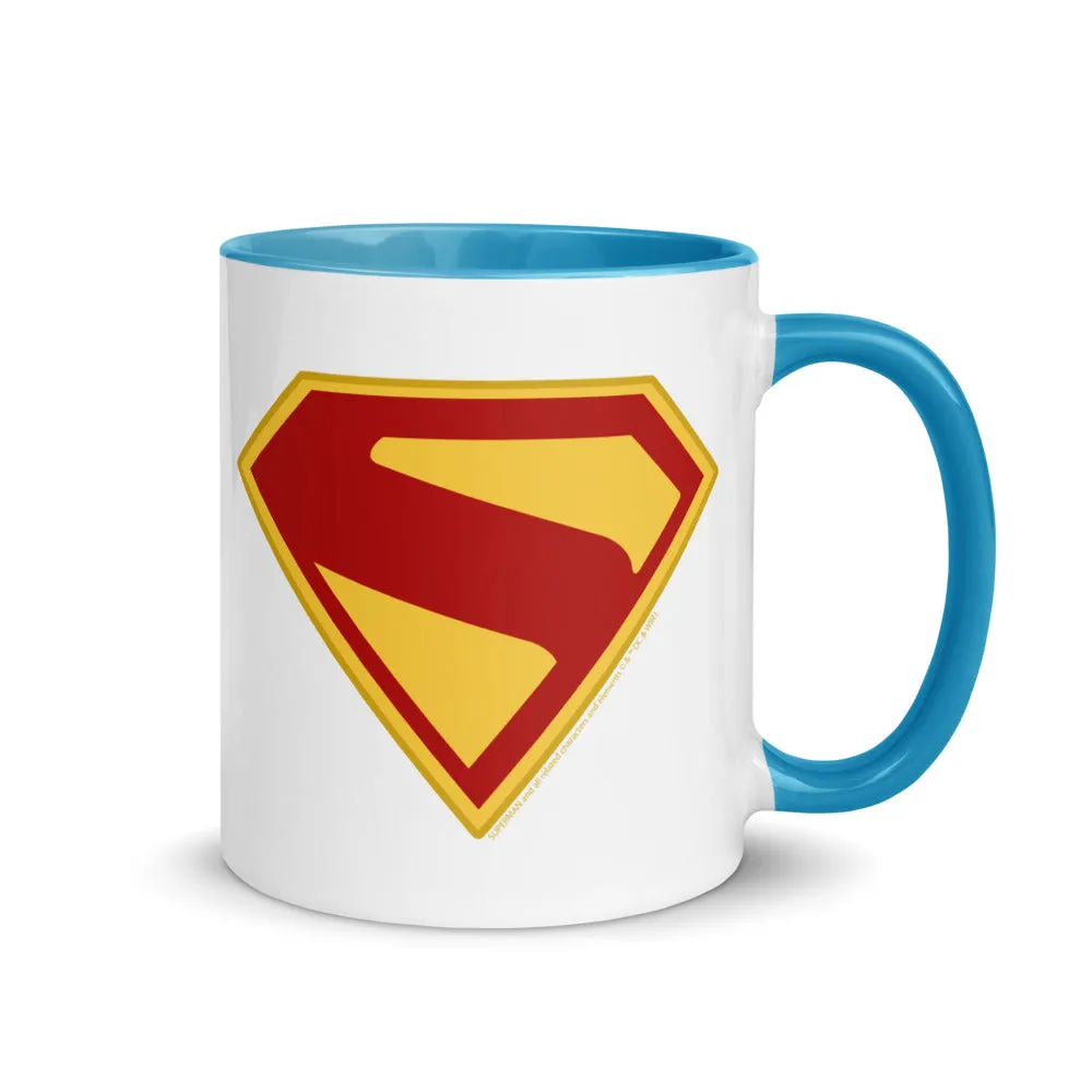 Batman Superman 2025-filmen S-Shield krus 11 oz rød blå gul