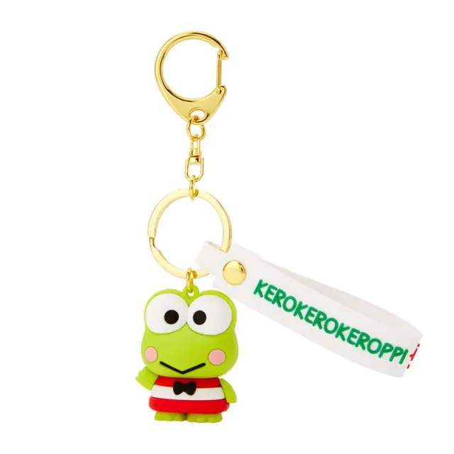 Hello Kitty Keroppi Signature nøkkelring med gullfarget karabinkrok