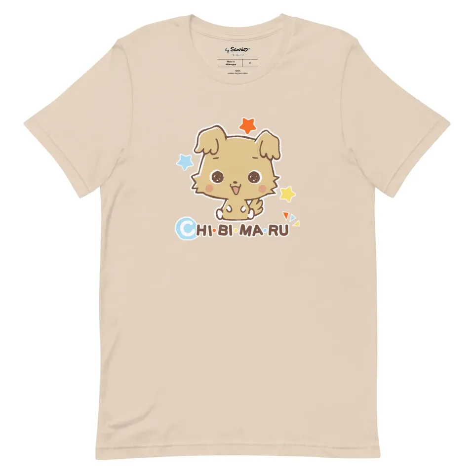 Hello Kitty Chibimaru Classic Logo T-Shirt Soft Cream T-skjorte