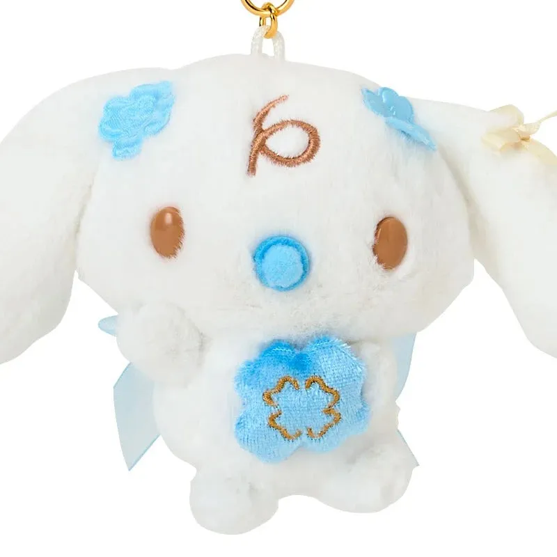 Hello Kitty Blue Clover Series Milk Plush Mascot nøkkelring 13 cm