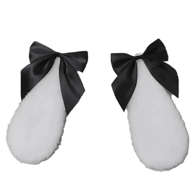 Neo Tokyo Hair Clip Bunny Ears w/Bowknot hårklemme svart