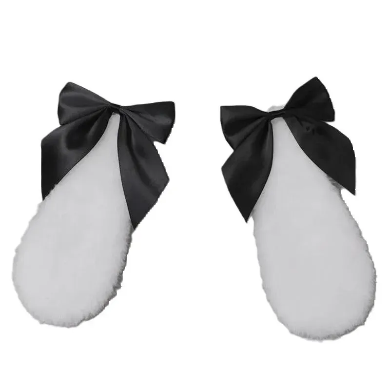 Neo Tokyo Hair Clip Bunny Ears w/Bowknot hårklemme svart