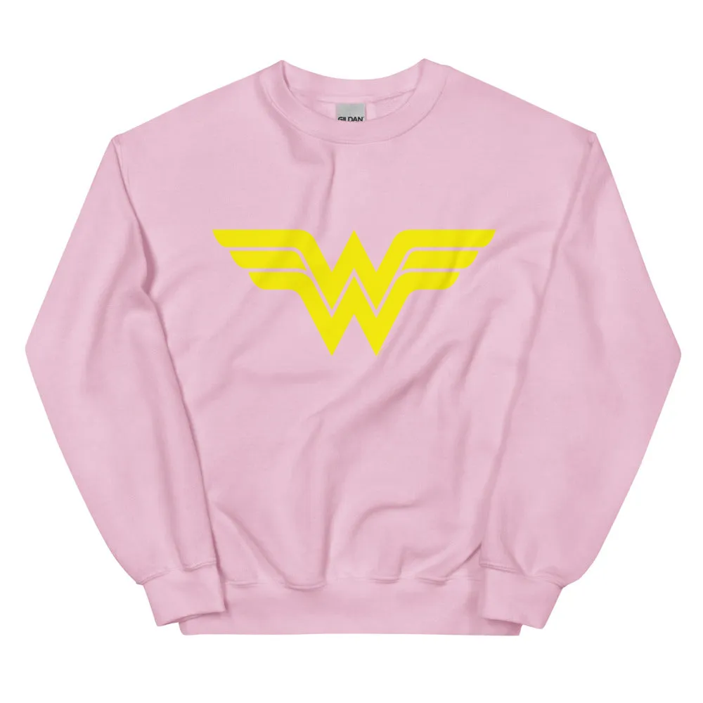 Batman WONDER WOMAN Logo Collegegenser rød