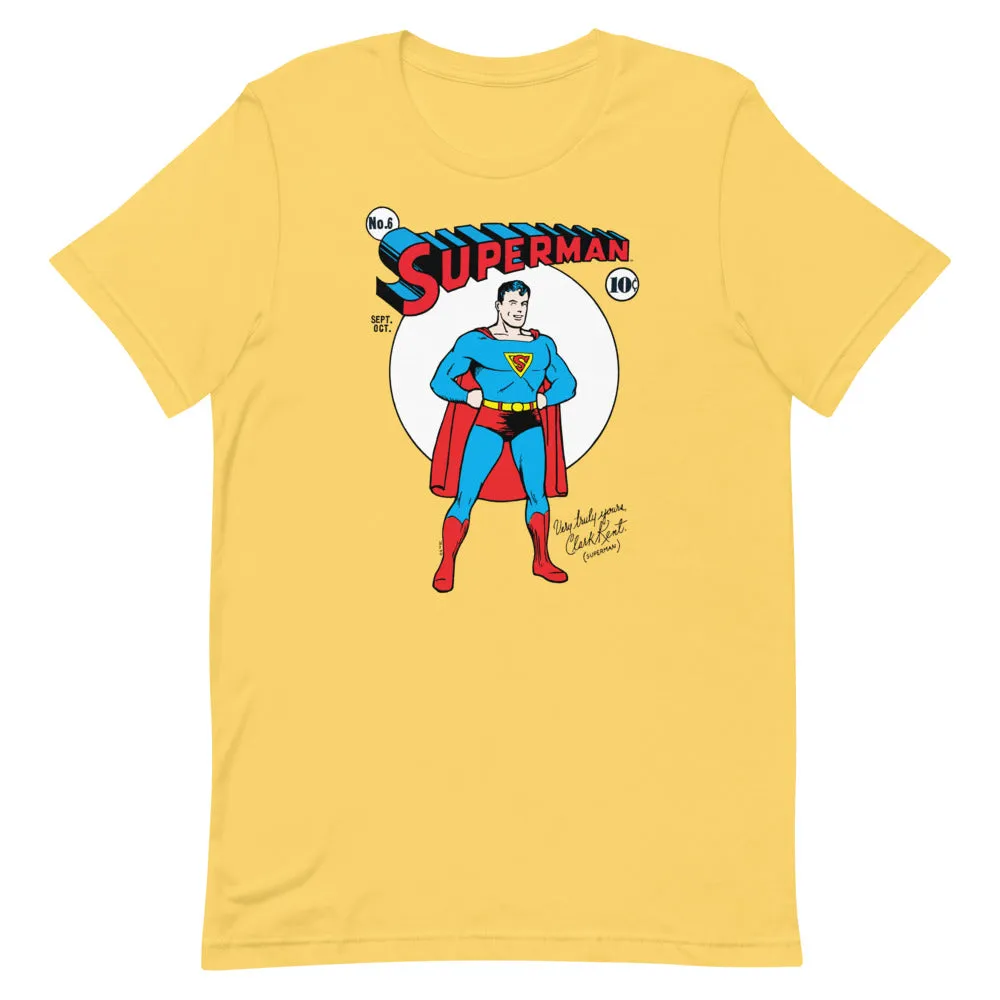 Batman Superman Very Truly Yours T-shirt t-skjorte Ocean Blue