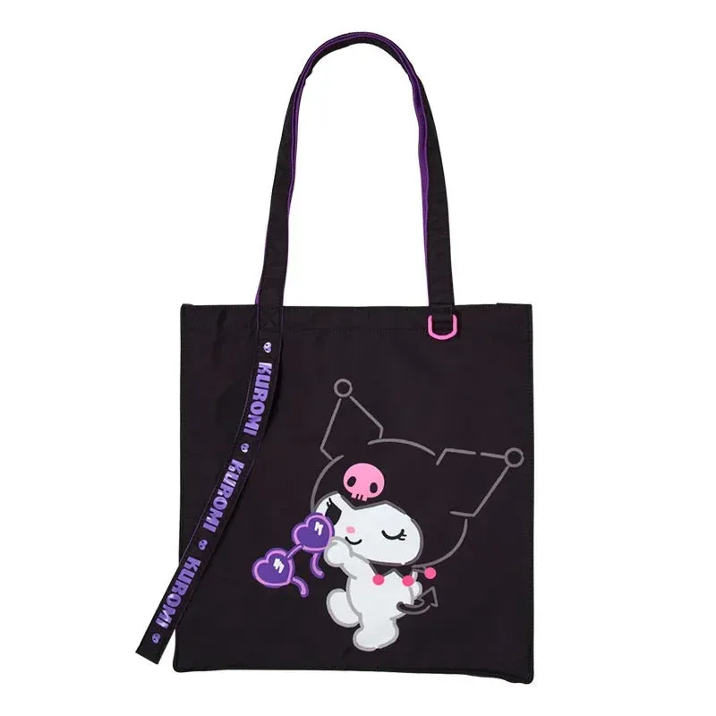 Hello Kitty Strike A Pose Series Kuromi Tote Bag vannavvisende bomull polyester