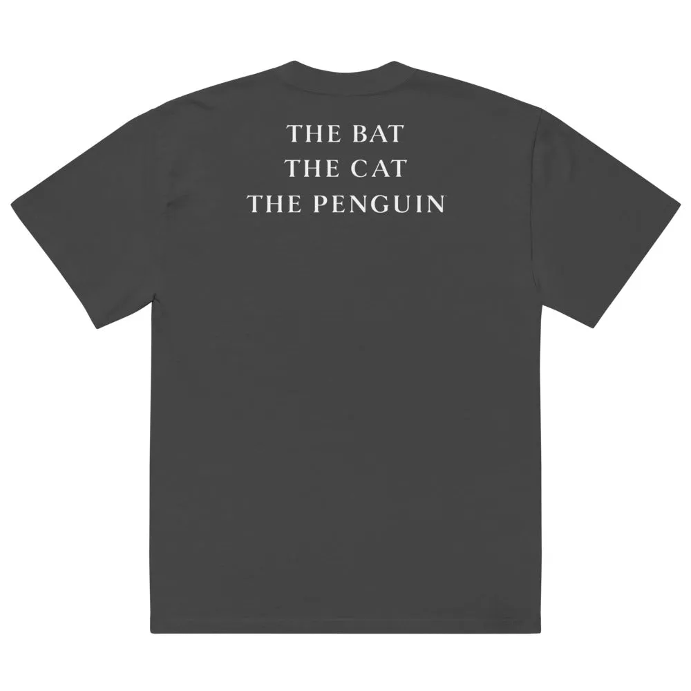 Batman BATMAN RETURNS The Bat The Cat The Penguin oversized T-skjorte