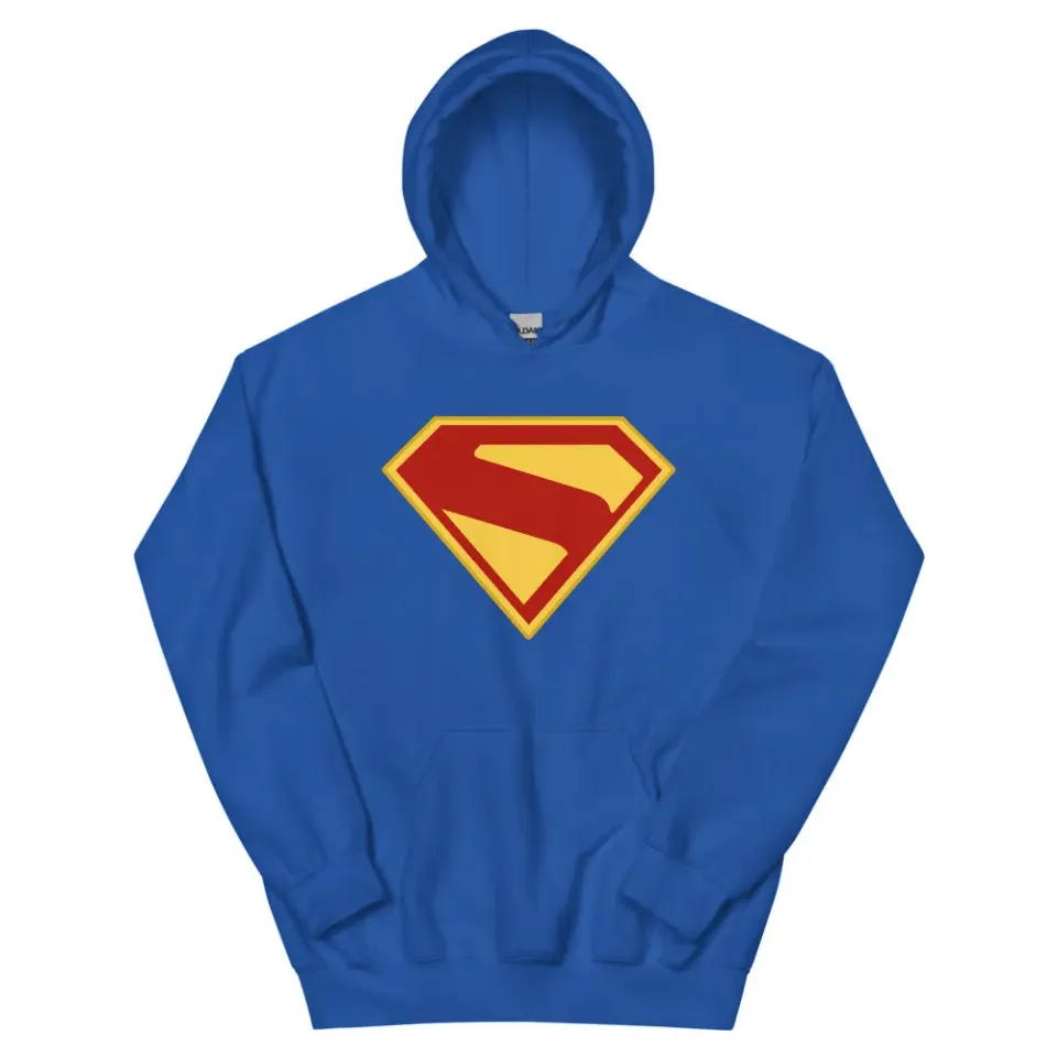 Batman Superman 2025 Hoodie S-Shield hettegenser Royal