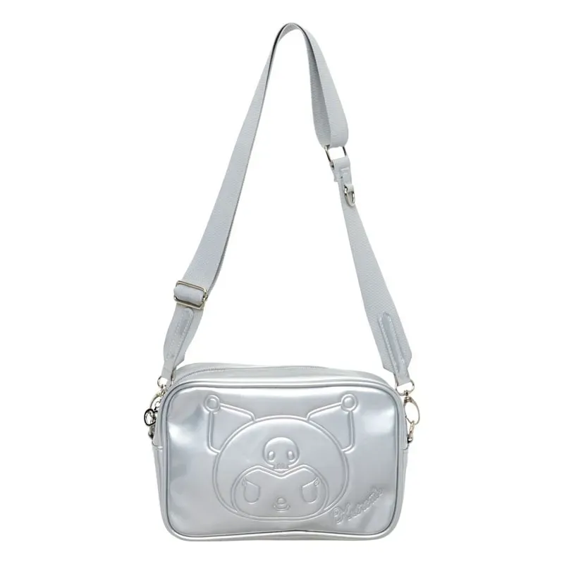 Hello Kitty Silver Houndstooth Kuromi crossbody-veske sølv