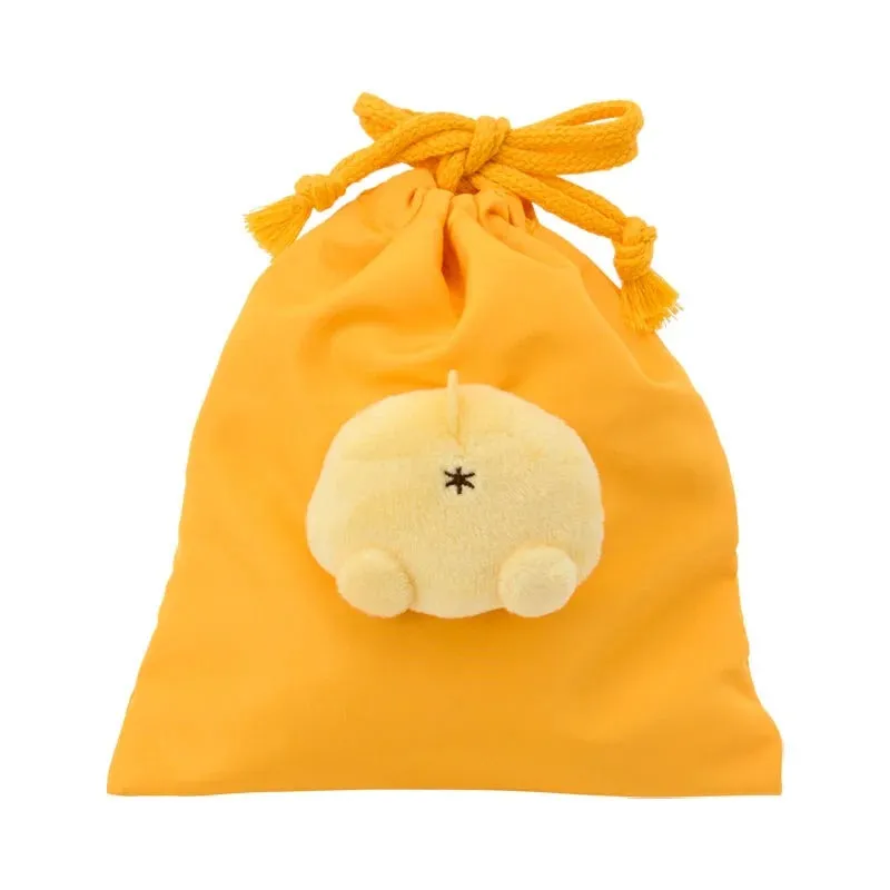 Hello Kitty Pompompurin Face Plush Drawstring reisepung plysj