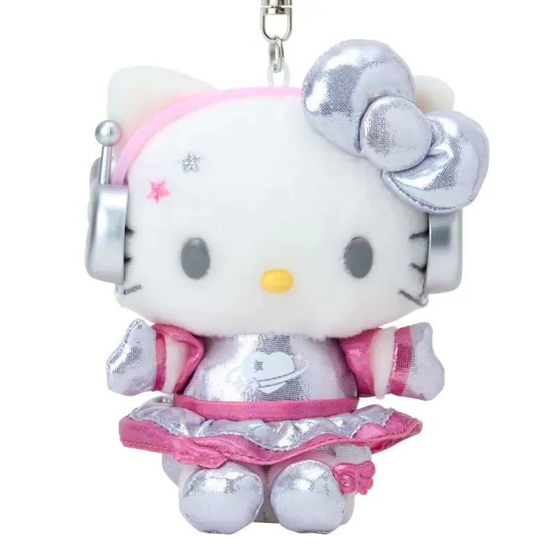 Hello Kitty Tokimeki Planet plysjnøkkelring romdrakt