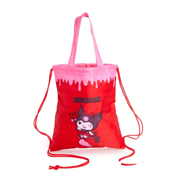 Hello Kitty Strawberry Treat Series Kuromi Drawstring Backpack ryggsekk