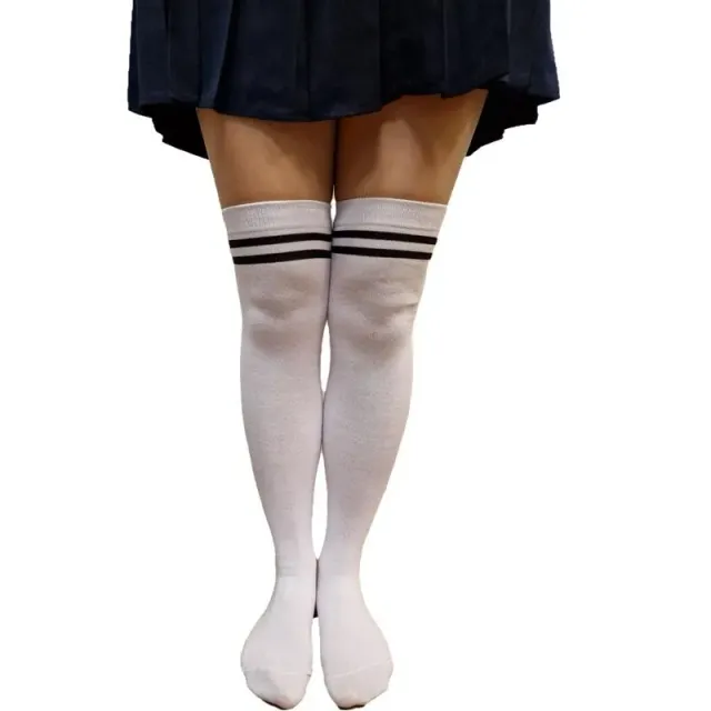 Neo Tokyo Japanese Fashion Knee-High Stockings knestrømper hvit one size