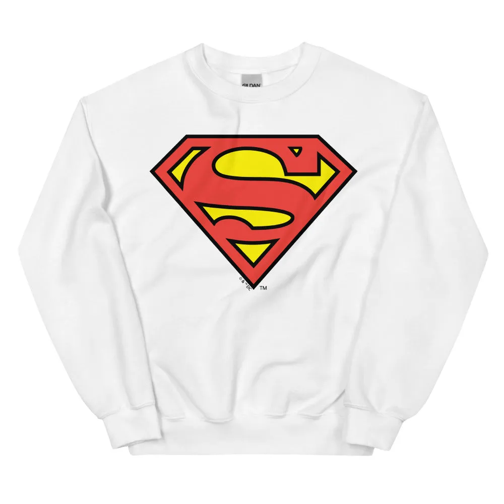 Batman Superman Logo collegegenser med rund hals
