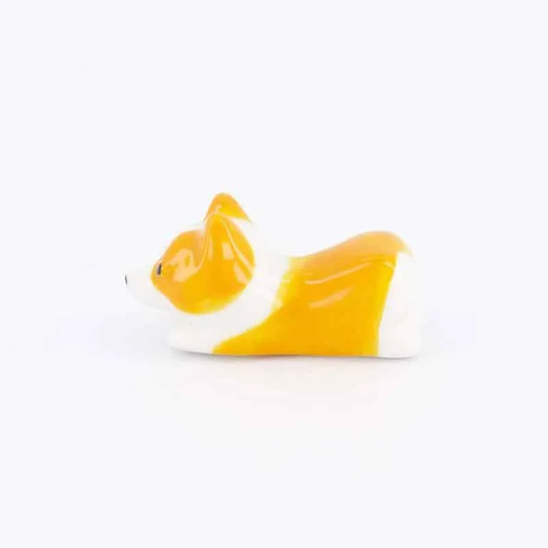 Neo Tokyo Chopstick Rest Sweet Corgi Chopstick Rest spisepinnestøtte 5 cm porselen
