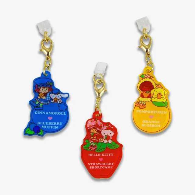 Hello Kitty and Friends x Sonix Strawberry Shortcake Charging Port 3-Pc Charms Set