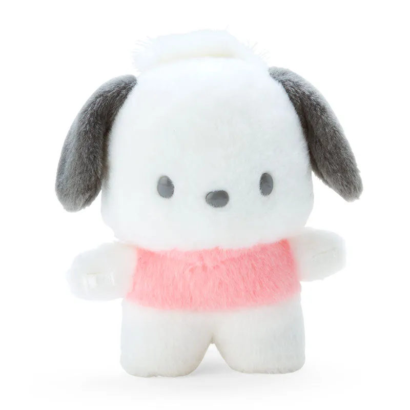 Sanrio Pitatto Friends Pochacco Standing Display Plush liten plysj med stativ