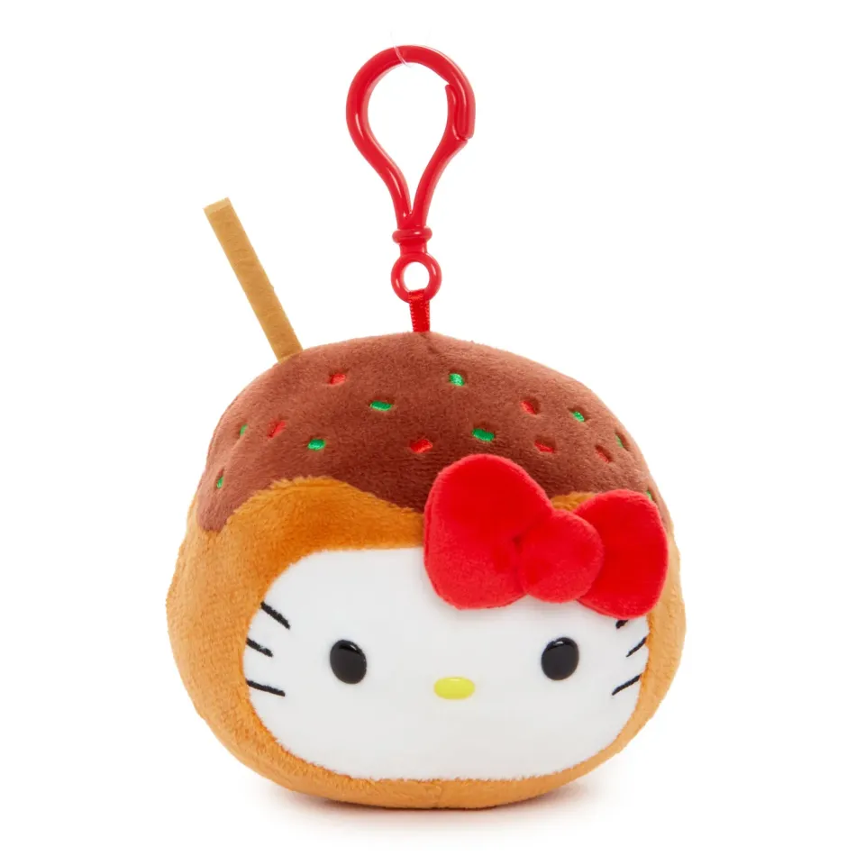 Hello Kitty Takoyaki plysjmaskot med klips 10 cm