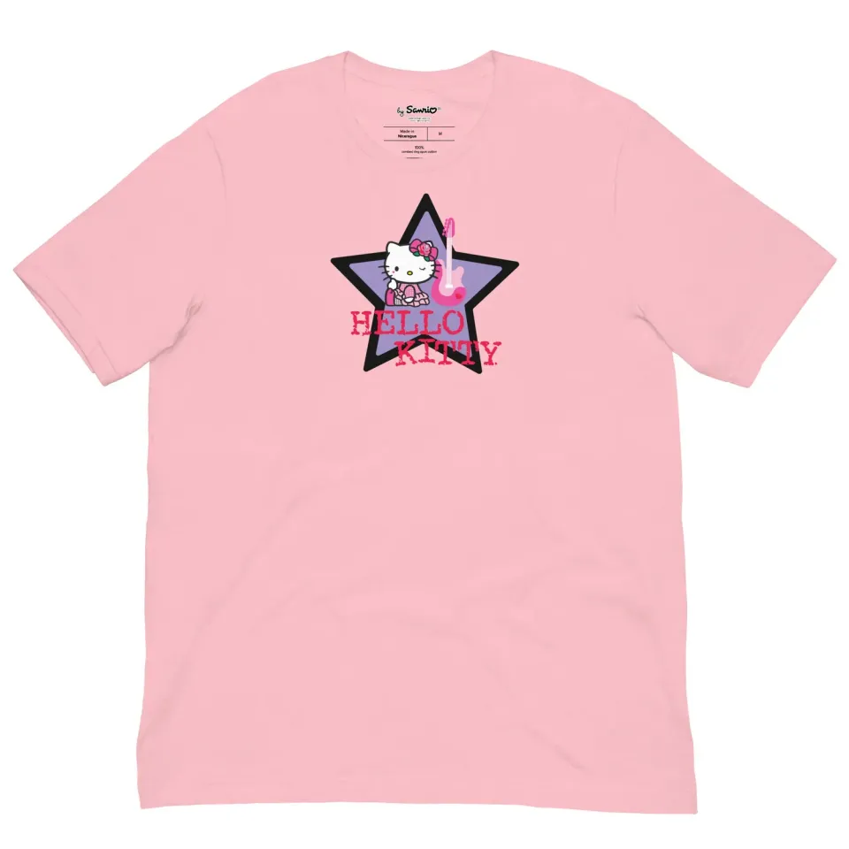 Hello Kitty Guitar Star t-skjorte Asphalt bomull