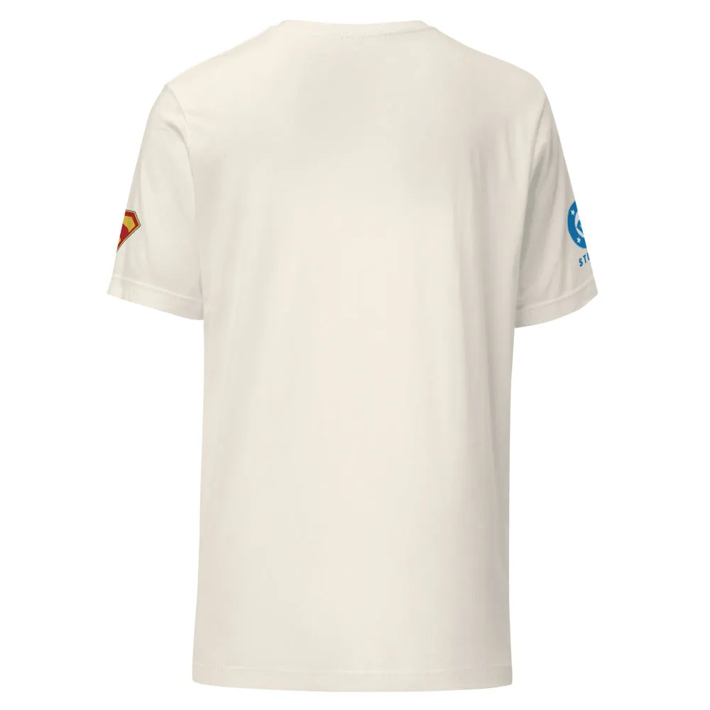 Superman 2025 T-Shirt - Repeat T-skjorte Vintage White