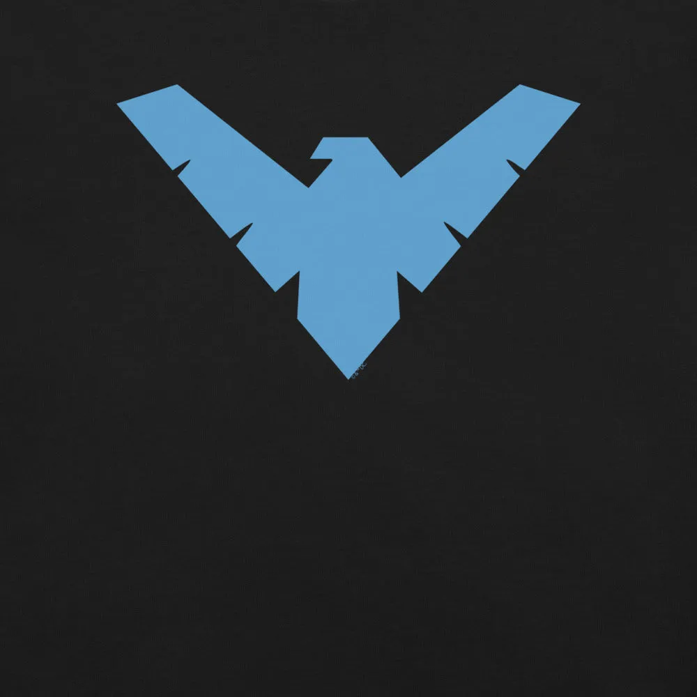 Batman NIGHTWING Logo T-skjorte unisex bomull