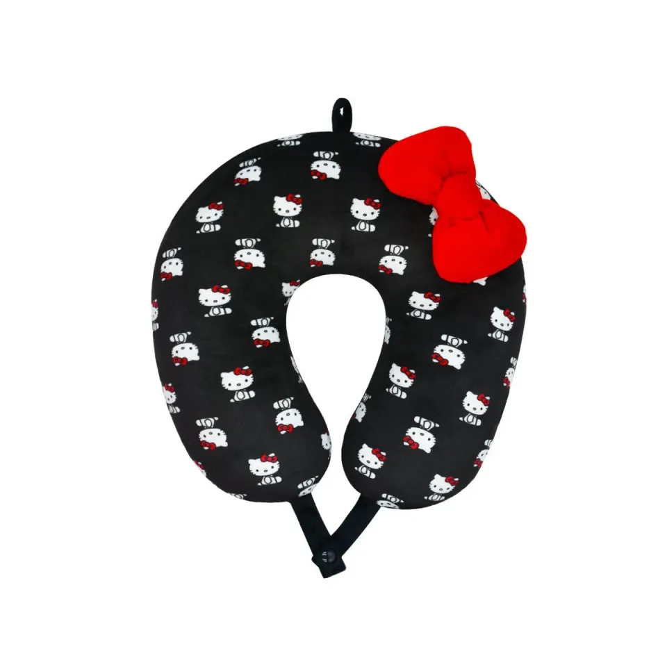Hello Kitty x FUL Black Neck Pillow reisepute svart vaskbar