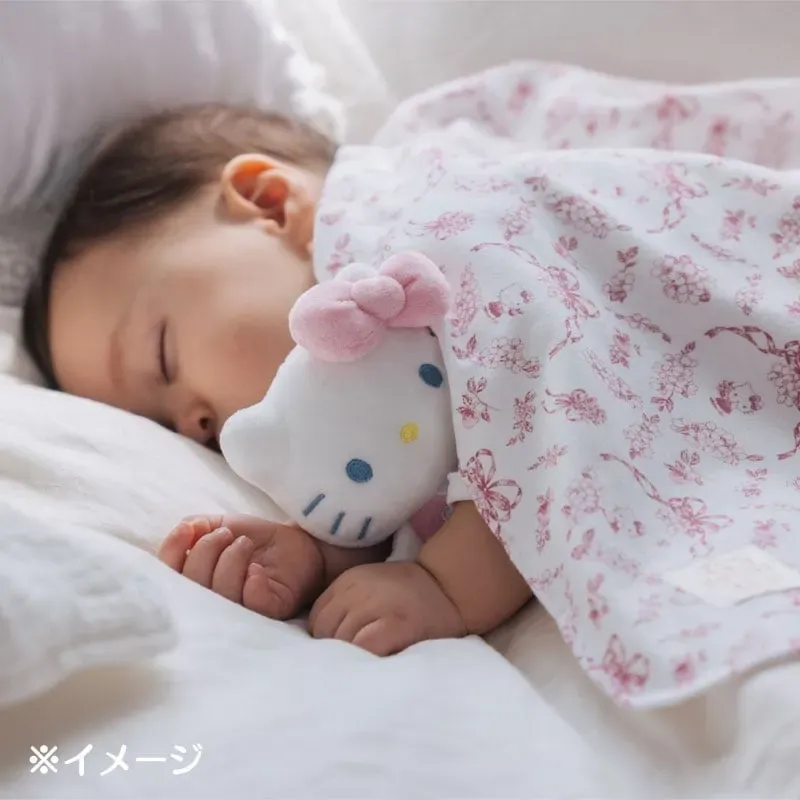 Hello Kitty Sanrio Baby svøpeteppe 35 x 35 tommer økologisk bomull