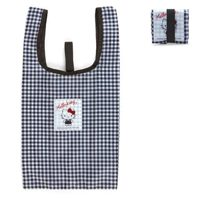 Hello Kitty Gingham Reusable Tote Bag-veske