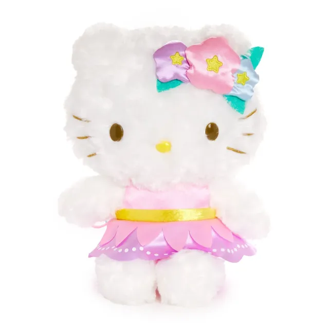Hello Kitty Floral Fairy 8" plysjbamse med blomsterkrone