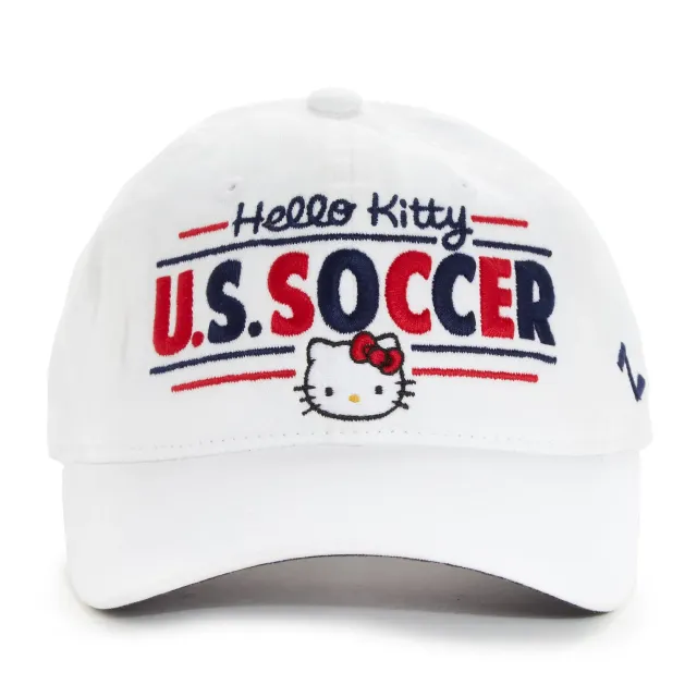 Hello Kitty x USWNT Logo Cap baseballcaps hvit justerbar bomull