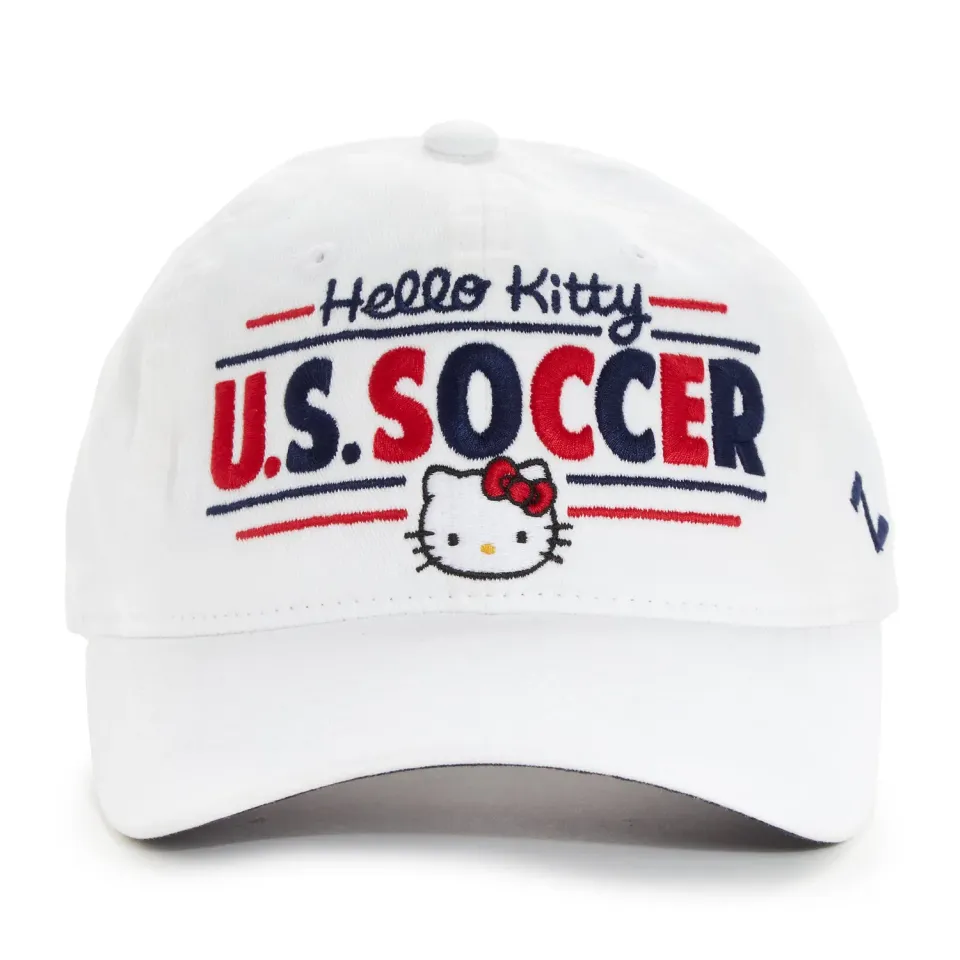 Hello Kitty x USWNT Logo Cap baseballcaps hvit justerbar bomull