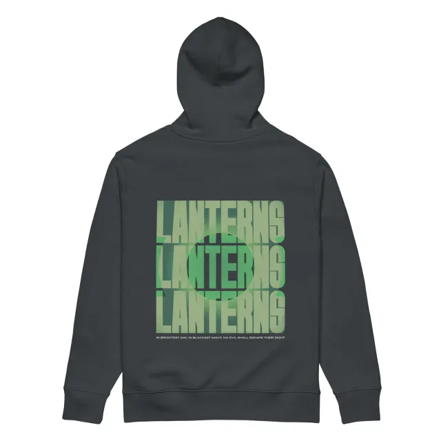 Batman Lanterns Hettegenser In Brightest Day In Blackest Night svart økologisk