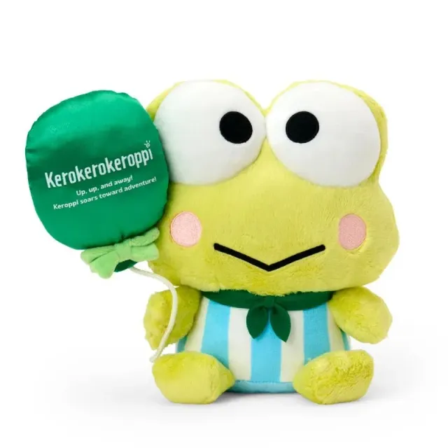 Hello Kitty Adventure Balloon Keroppi bamse 9 tommer med ballong