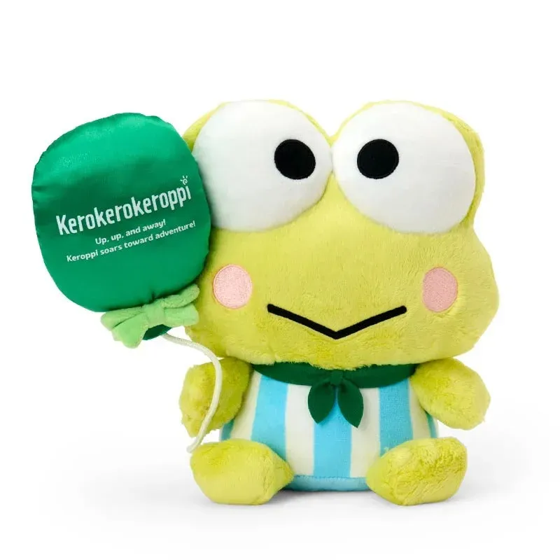 Hello Kitty Adventure Balloon Keroppi bamse 9 tommer med ballong