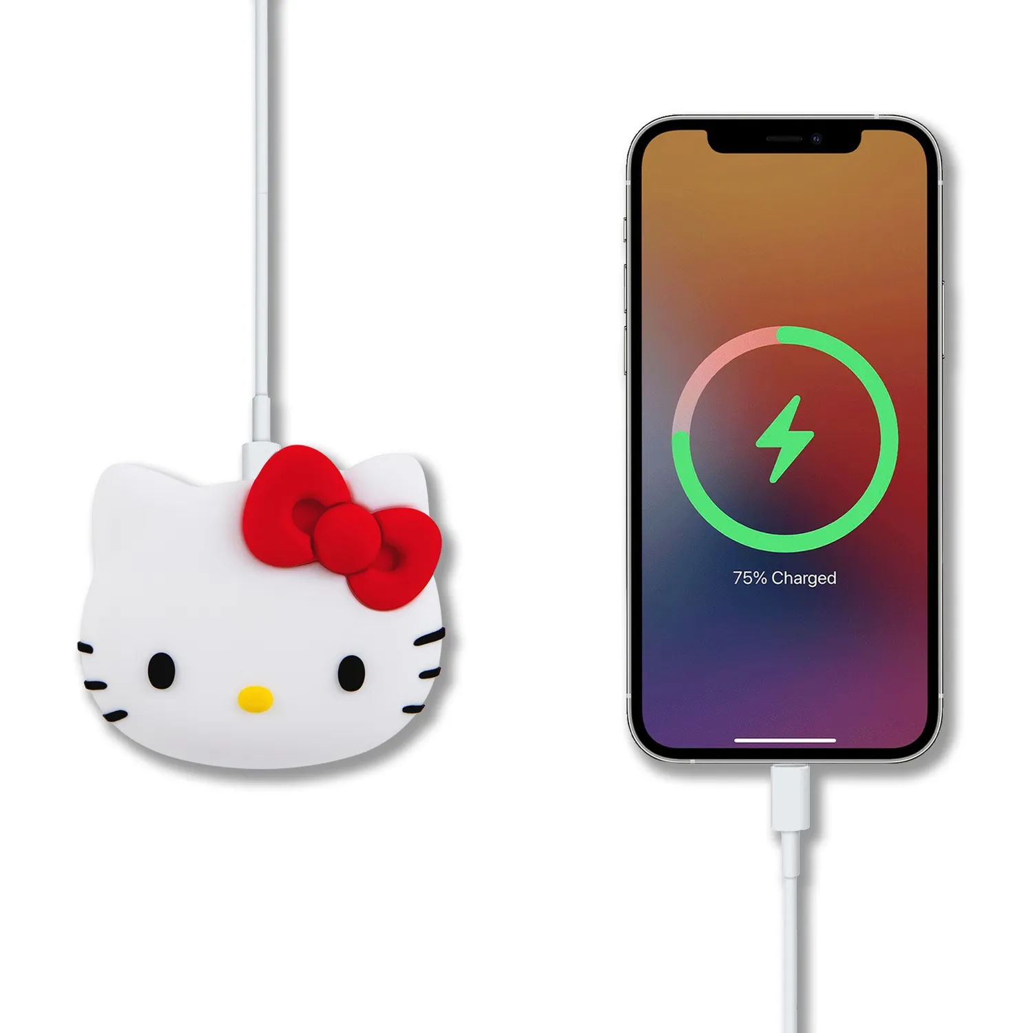 Hello Kitty x Sonix 3D silikon vegglader med USB-A og USB-C
