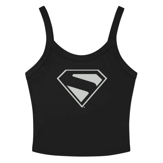 Batman SUPERMAN (2025 Movie) Black & Silver S-Shield singlet dame