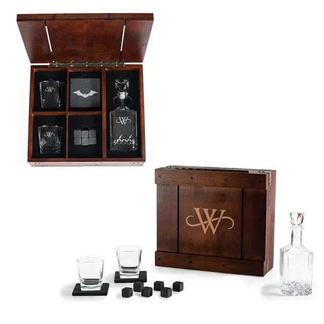 Batman THE BATMAN Wayne Monogram drinkesett med karaffel