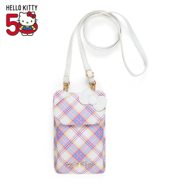 Hello Kitty Dress Tartan Series Crossbody Phone Bag – justerbar stropp